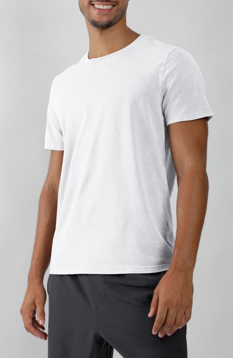 Stone Washed Stretch Pima Cotton T-Shirt