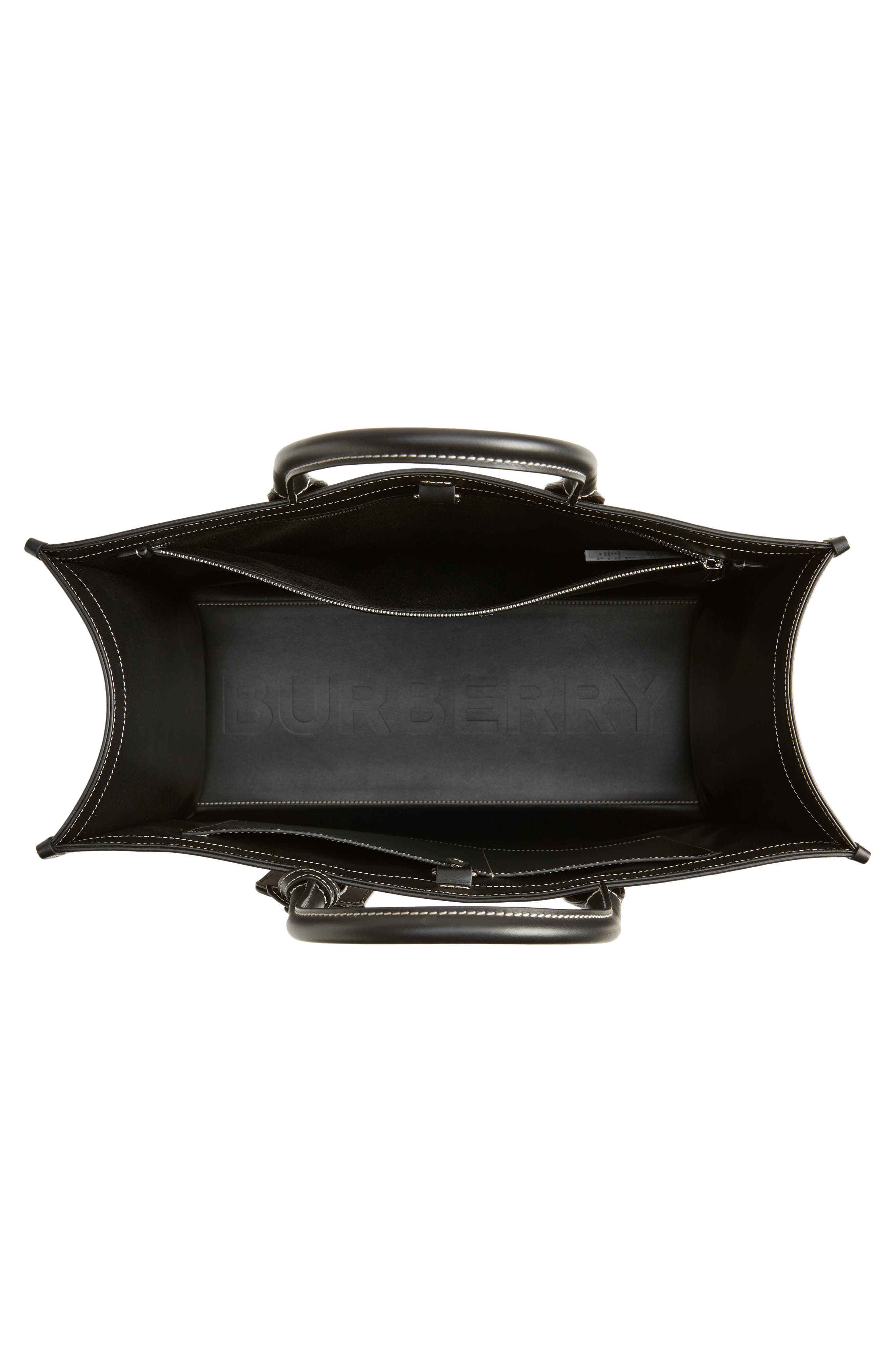 Burberry Denny Check Canvas Tote, Alternate, color, 