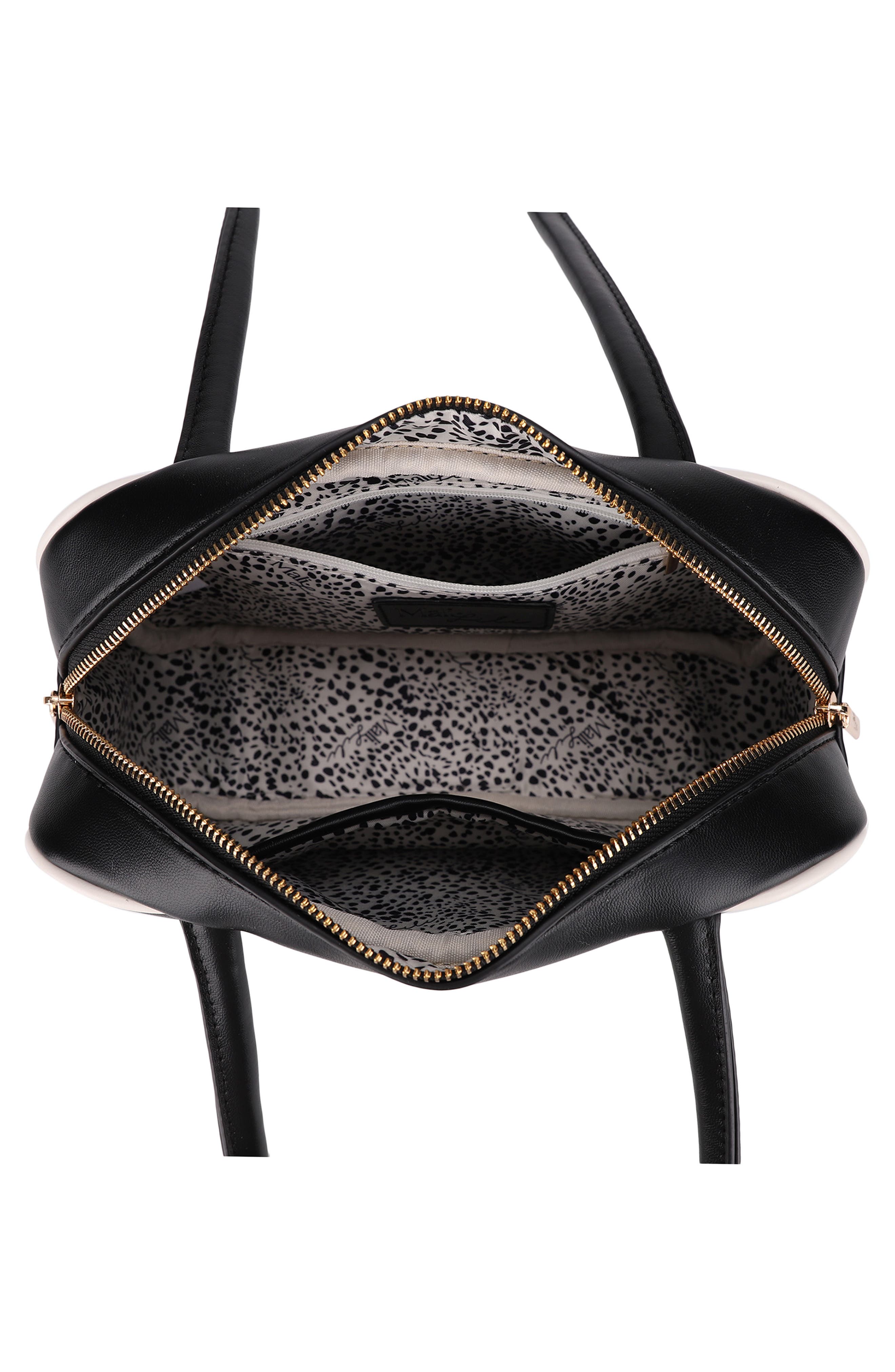 Mali + Lili Eko Vegan Leather Shoulder Bag, Alternate, color, Black Bone