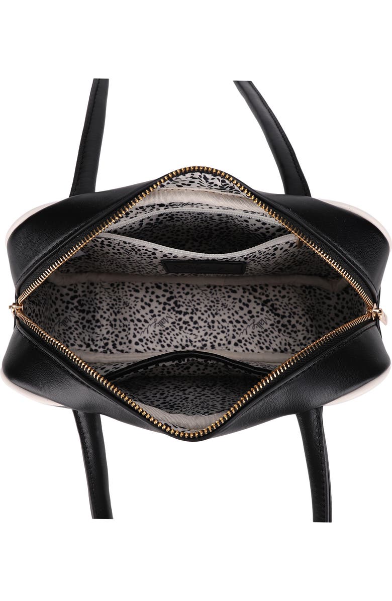 Mali + Lili Eko Vegan Leather Shoulder Bag, Alternate, color, Black Bone