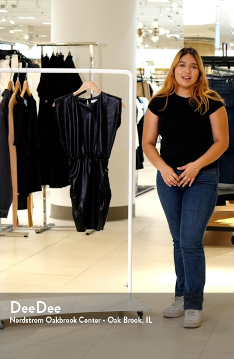 Elm Ruched Faux Leather Minidress, sales video thumbnail