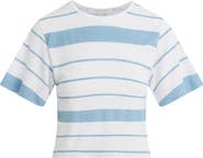 Favorite Daughter The Joanne Stripe Cotton & Linen T-Shirt
