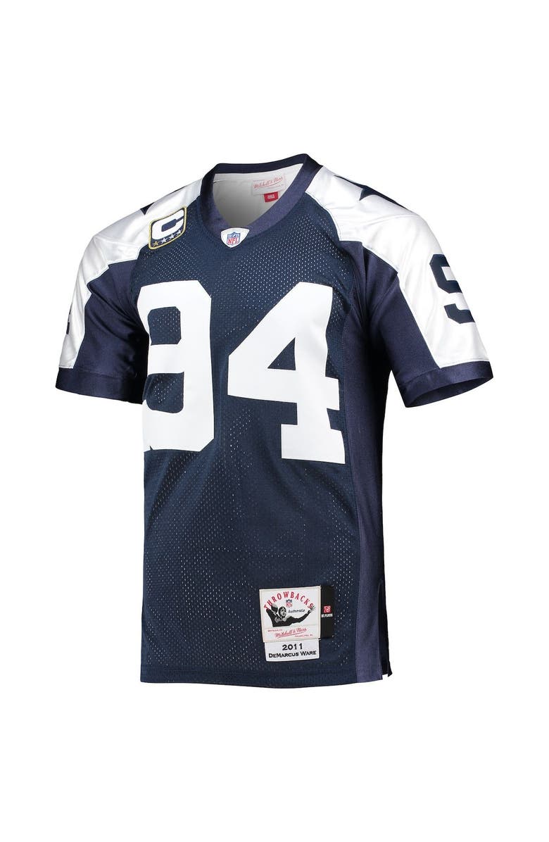 Mitchell & Ness Men's Mitchell & Ness DeMarcus Ware Navy Dallas Cowboys 2011 Authentic Retired Player Jersey, Alternate, color, Navy