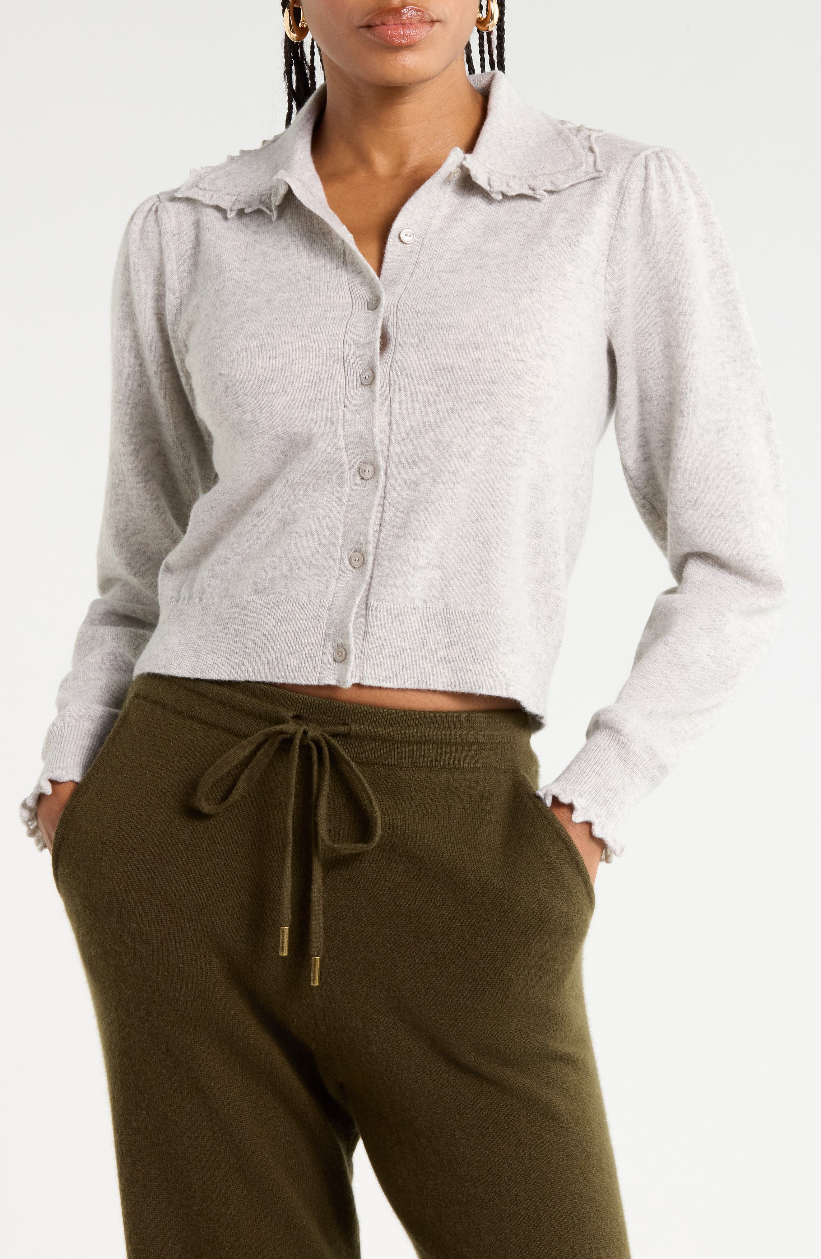 Kalila Collared Cashmere Cardigan