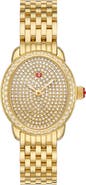 MICHELE Serein Oval Diamond Bracelet Watch, 24mm x 27mm
