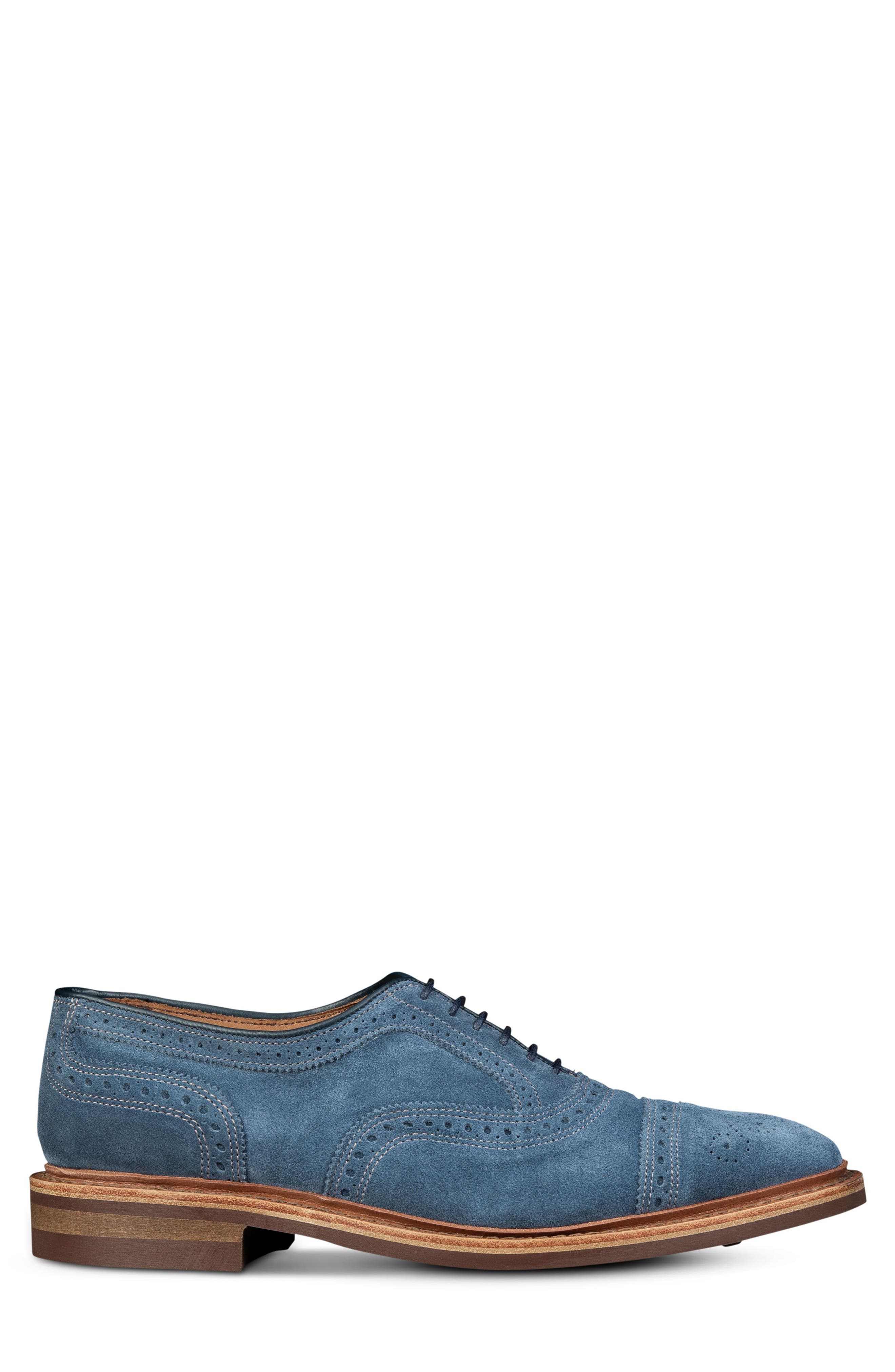 Strandmok Cap Toe Oxford, Alternate, color, DENIM