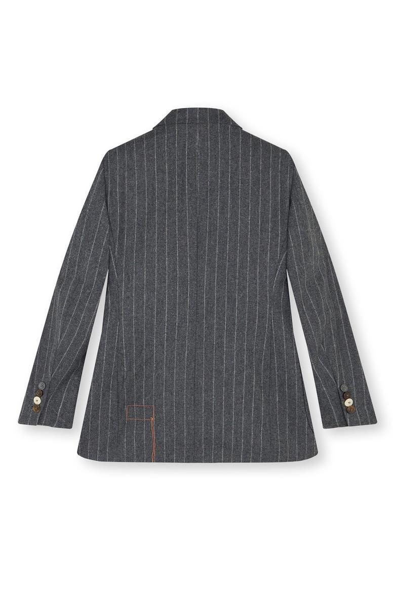 Fortela Brandy Classic Double-Breasted Pinstripe Jacket, Alternate, color, Melange