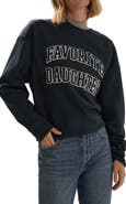Favorite Daughter The Embroidery Collegiate Graphic Sweatshirt