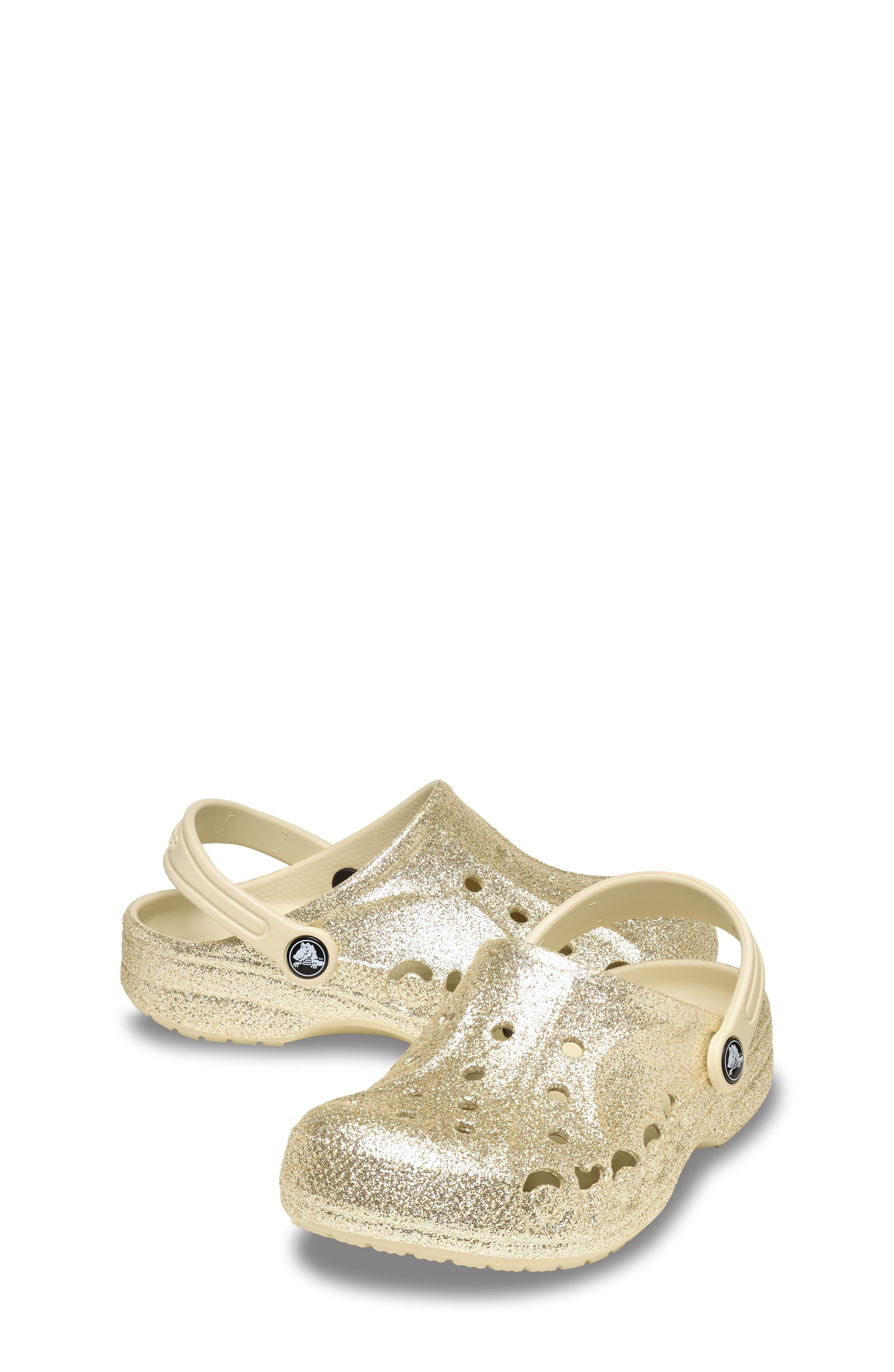 Baya Glitter Clog, Alternate, color, GOLD
