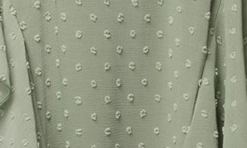 Kiyonna Tour De Flounce Tiered Maxi Dress In Sage Dot