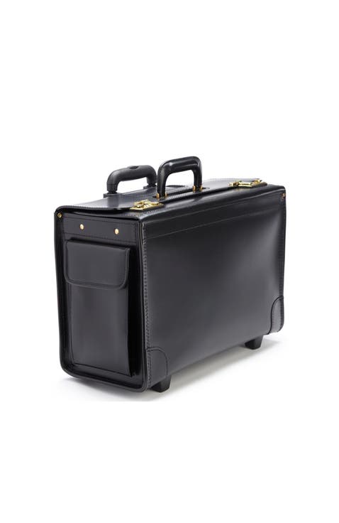 Litigator Leather Wheeled Catalog Case