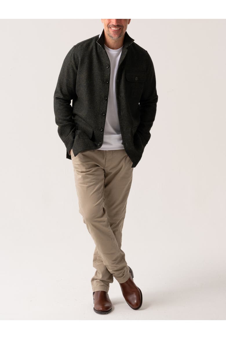 Long Sleeve Wool Shirt-Jacket, Alternate, color, Artillery Green