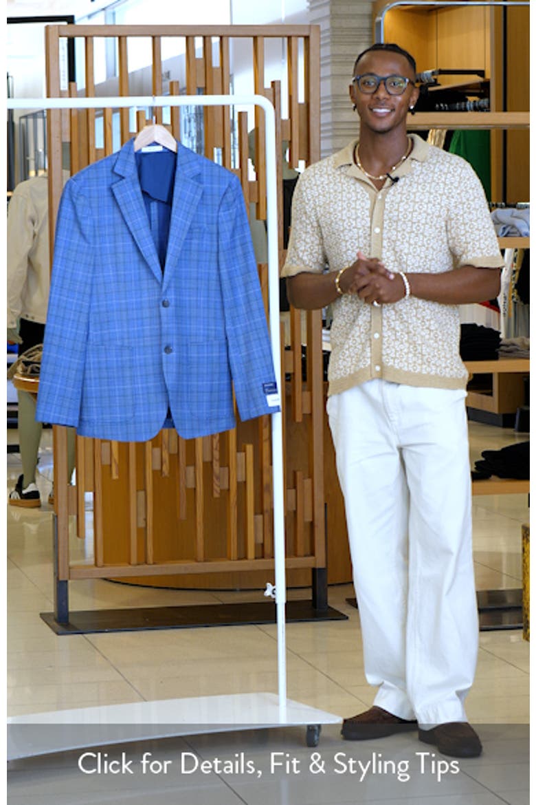 Azzur Plaid Wool Sport Coat video