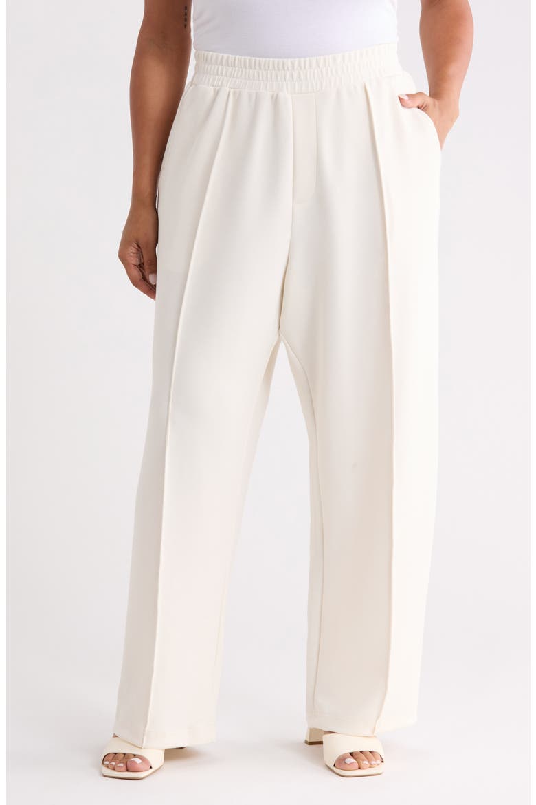 Pintuck Wide Leg Pants, Main, color, GARDENIA