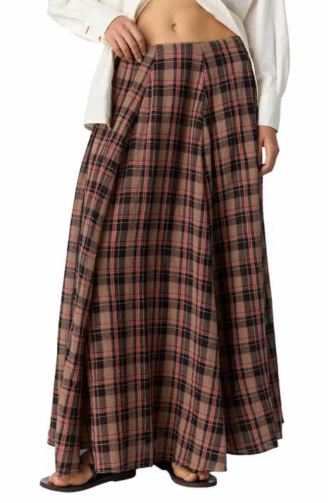 Ives Plaid Maxi Skirt