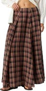 Free People Ives Plaid Maxi Skirt