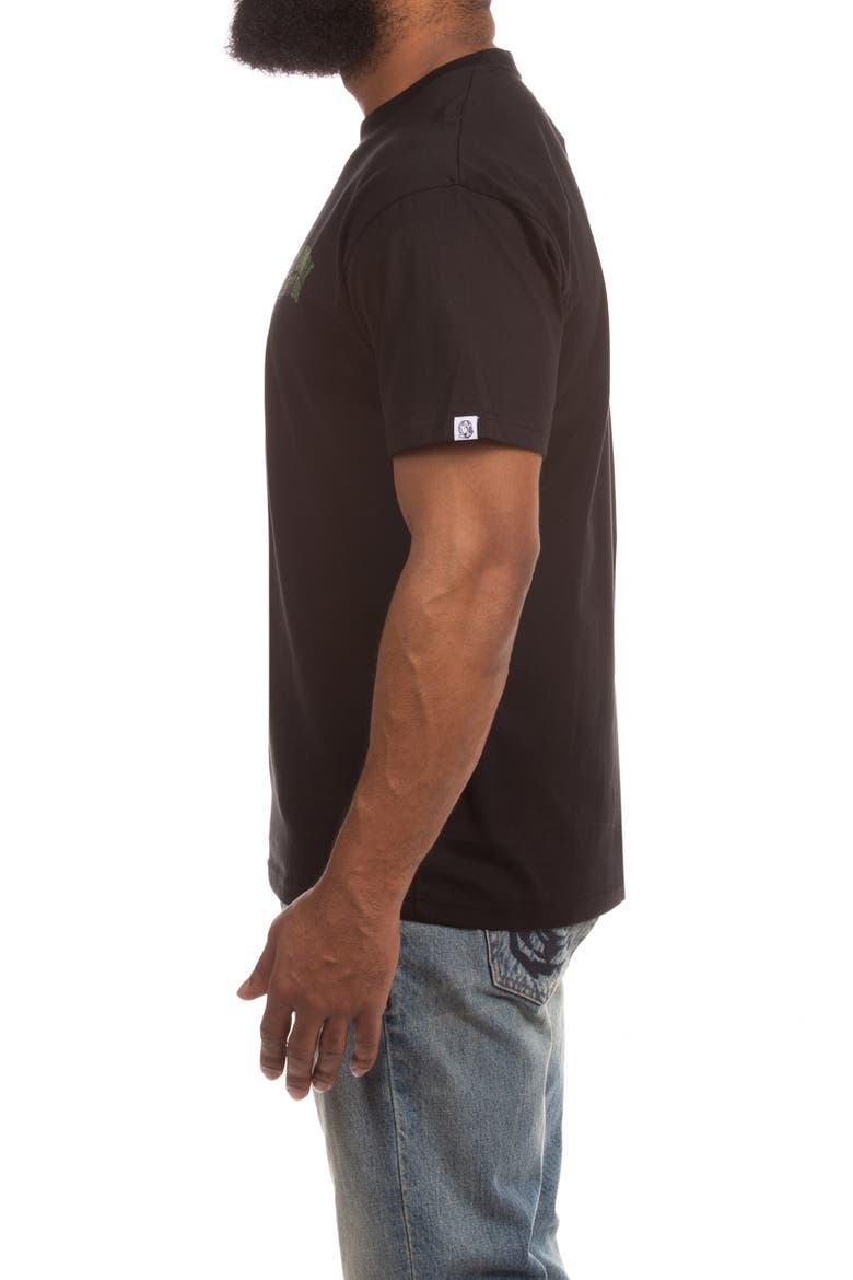 Small Curve Short Sleeve T-Shirt, Alternate, color, BLACK
