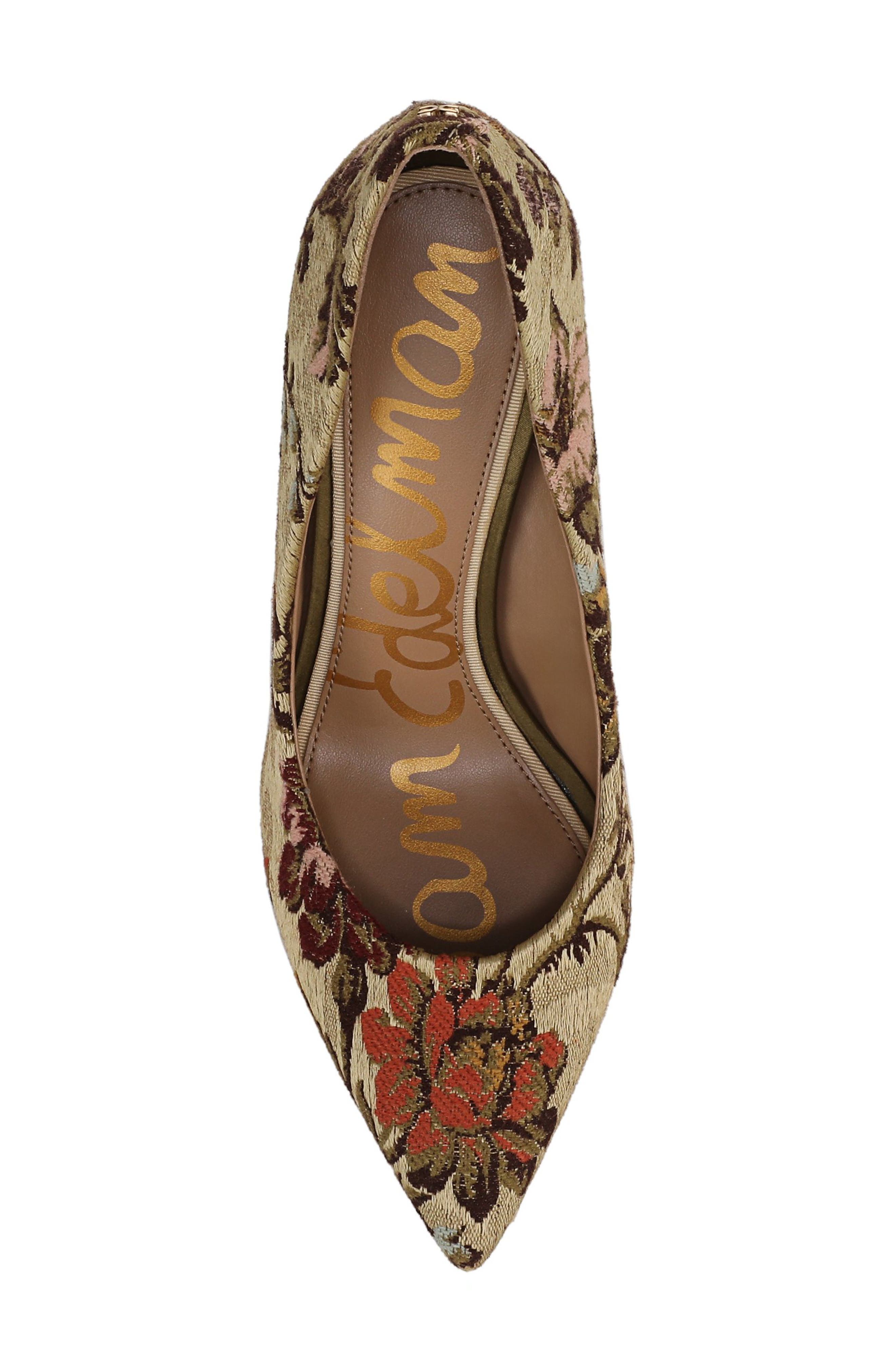 Sam Edelman Hazel Pointed Toe Pump, Alternate, color, Natural Multi Se