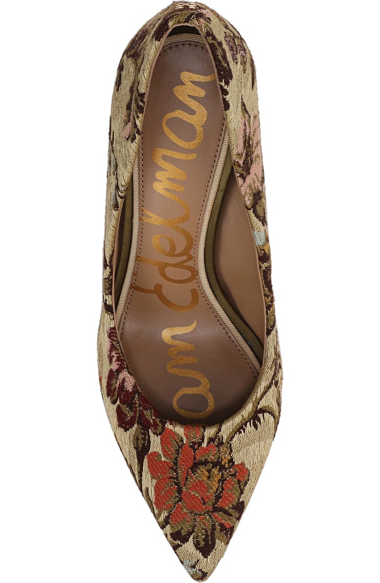 Sam Edelman Hazel Pointed Toe Pump, Alternate, color, Natural Multi Se