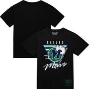 Mitchell & Ness Men's Mitchell & Ness Black Dallas Mavericks Worldwide Collection Tri-Logo T-Shirt