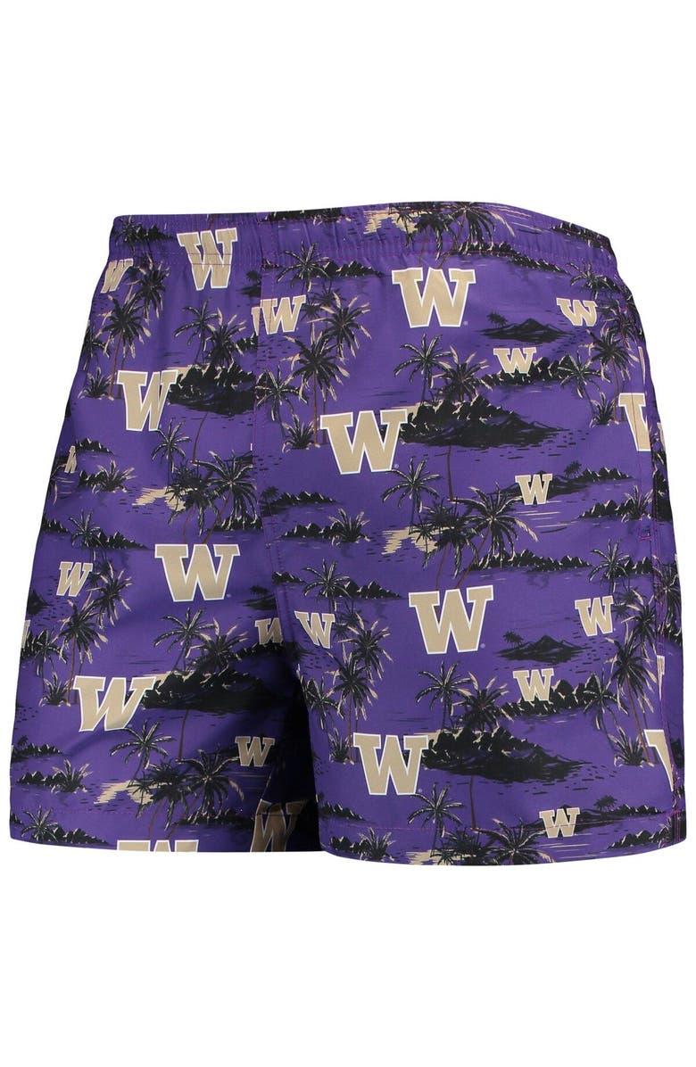 FOCO Men's FOCO Purple Washington Huskies Island Palm Swim Trunks, Alternate, color, Purple