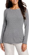 NZT by NIC+ZOE Stripe Boat Neck T-Shirt