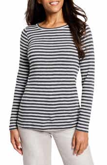 NZT by NIC+ZOE Stripe Boat Neck T-Shirt
