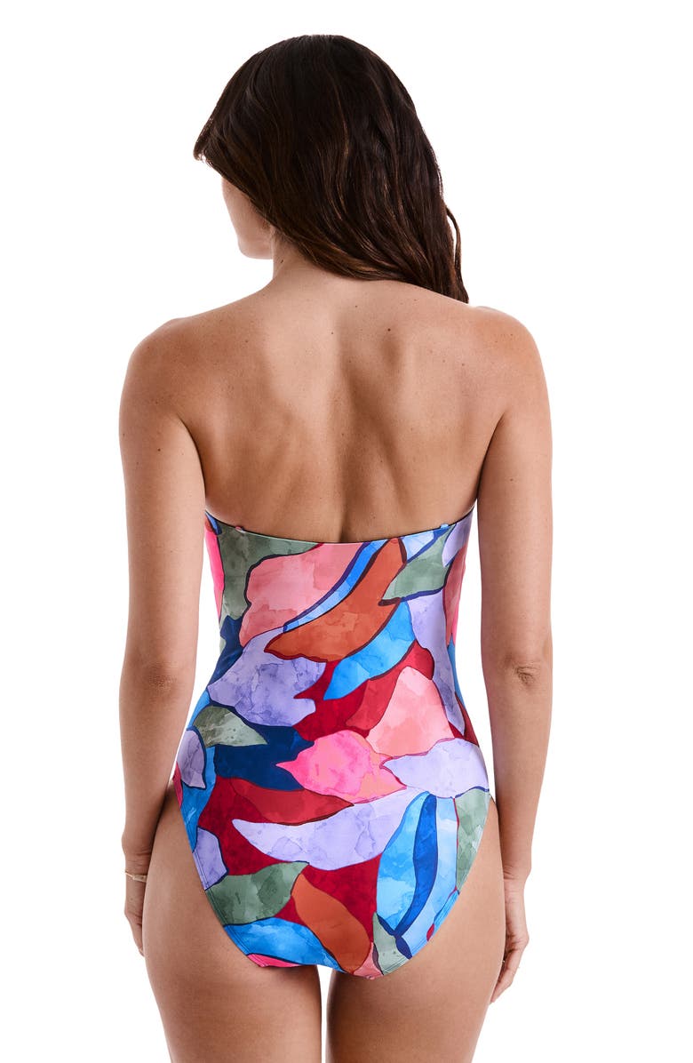 Mimi Flamingo Finn One-Piece Swimsuit, Alternate, color, Indigo