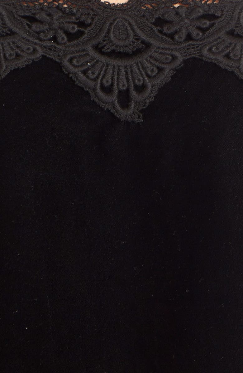 Free People 'Dreams' Lace Trim Tunic Dress, Alternate, color, 