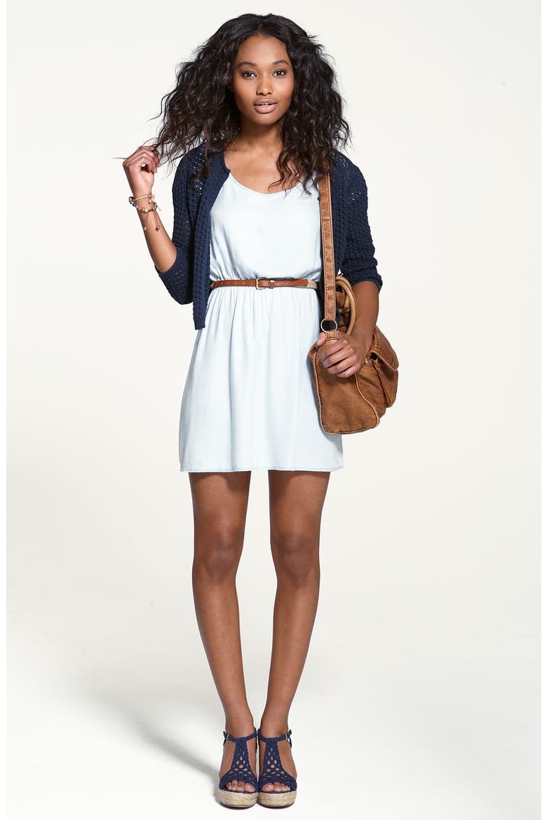 Split Back Dress, Alternate, color, BLUE- DREAM