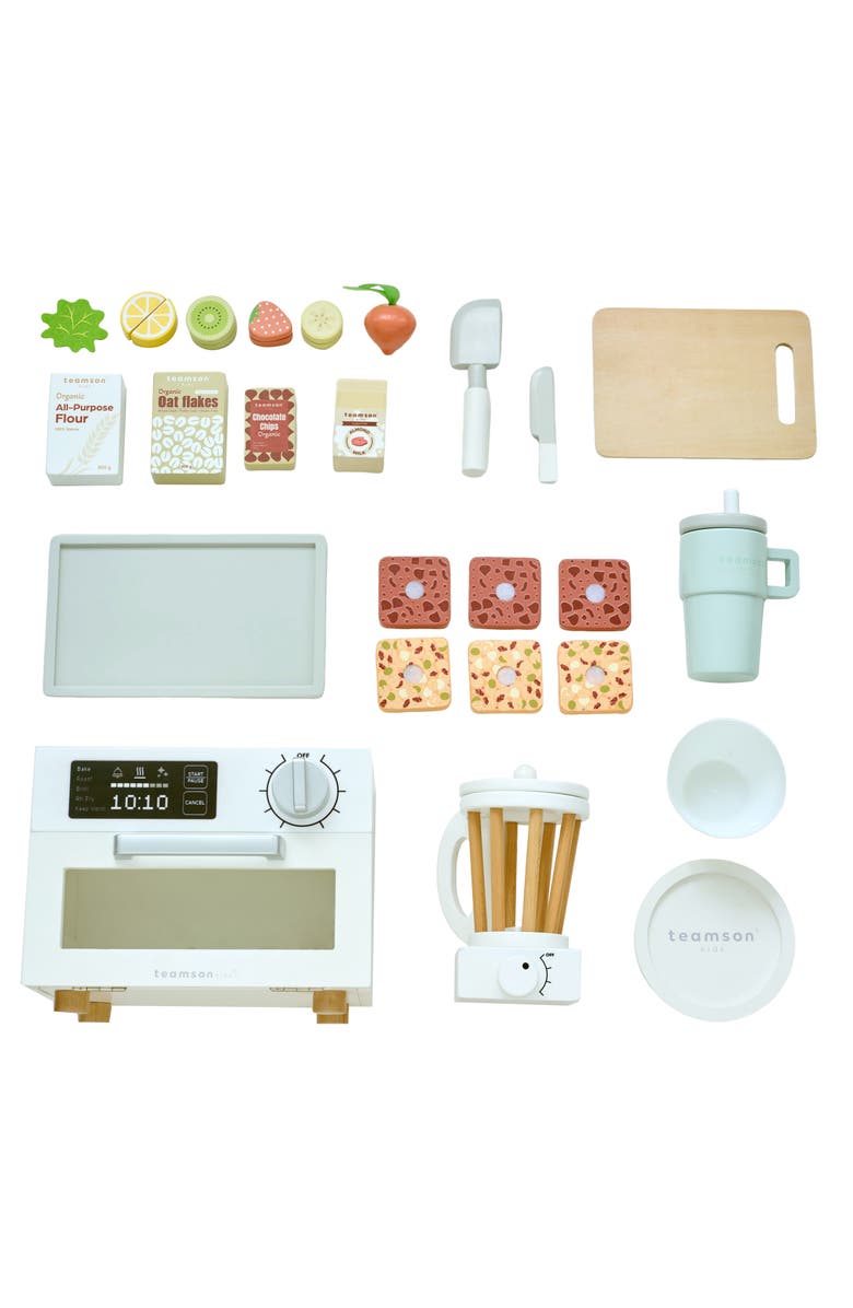 Teamson Kids Little Chef Santa Barbara Healthy Dessert Playset, Alternate, color, White