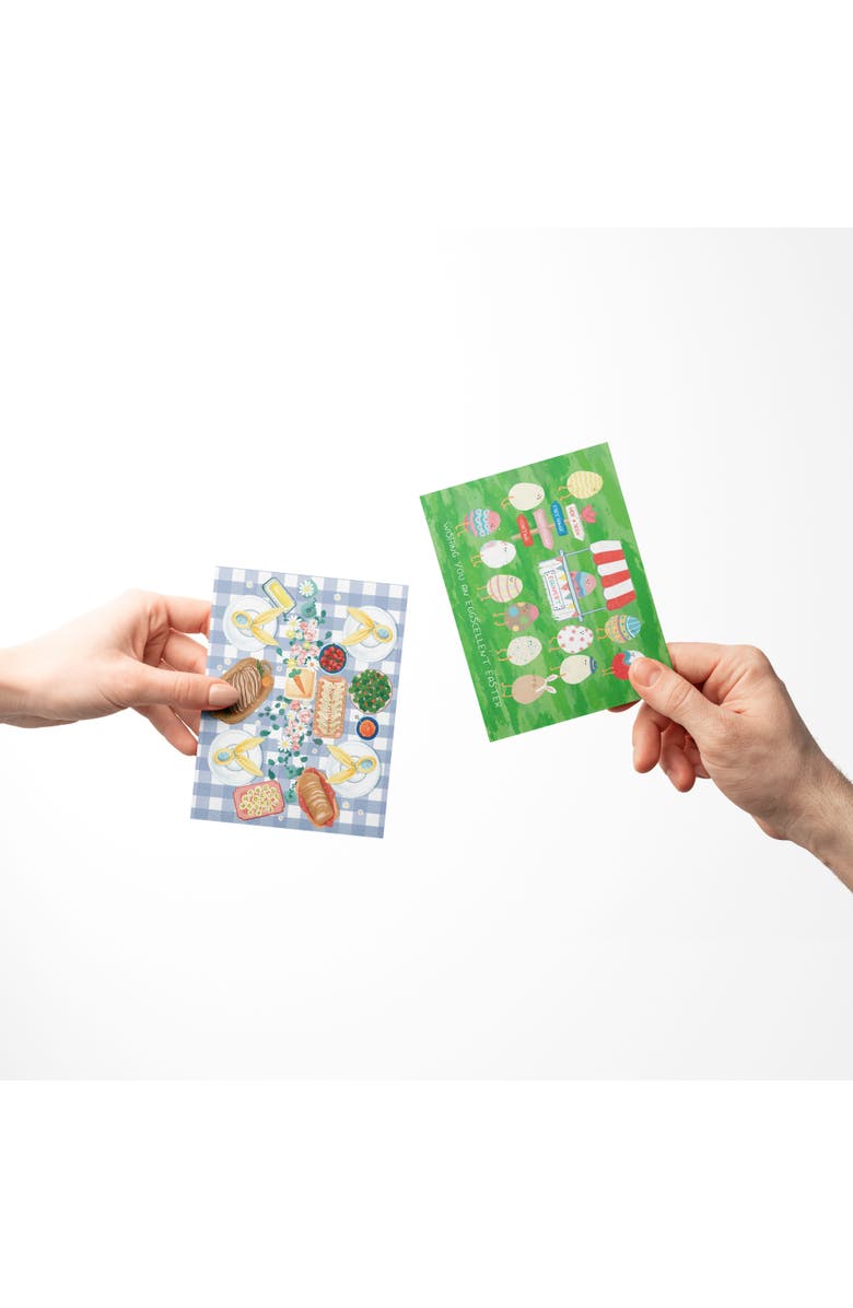 Ramus & Co Easter/Spring Assorted Greeting Card Pack (3ct) "Eggcellent Easter, Easter Brunch, Egg Card", Alternate, color, Multi-Pack