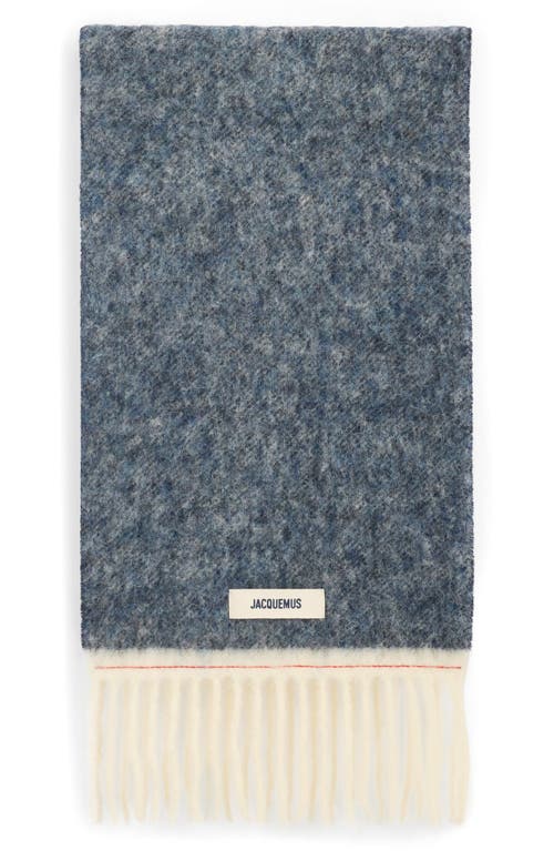 Jacquemus Fringed Scarf In Blue