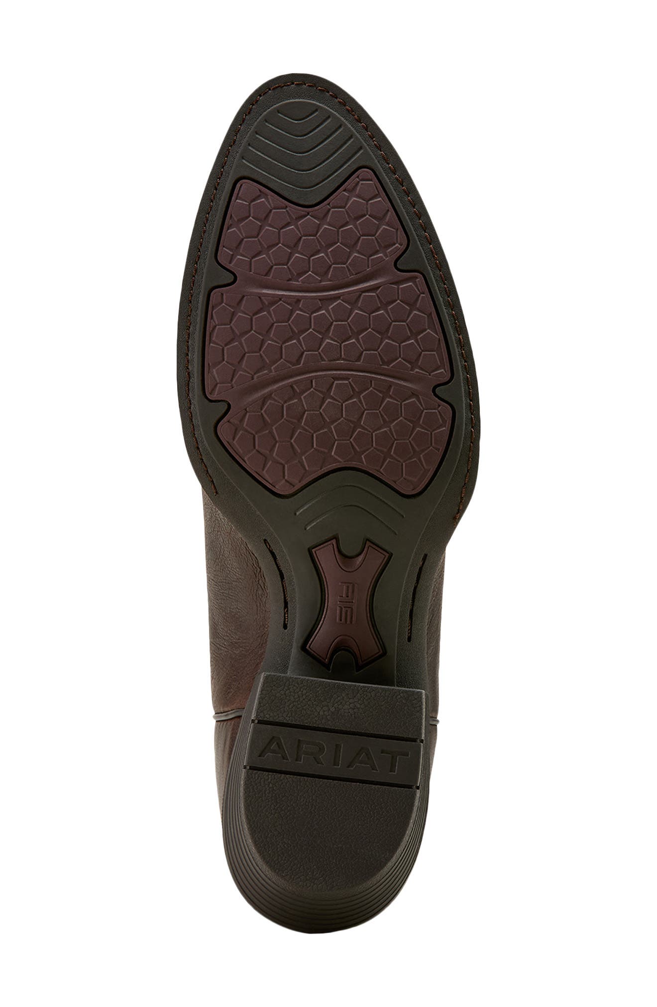 Heritage R Toe Western Boot, Alternate, color, BURNISHED CHOCOLATE
