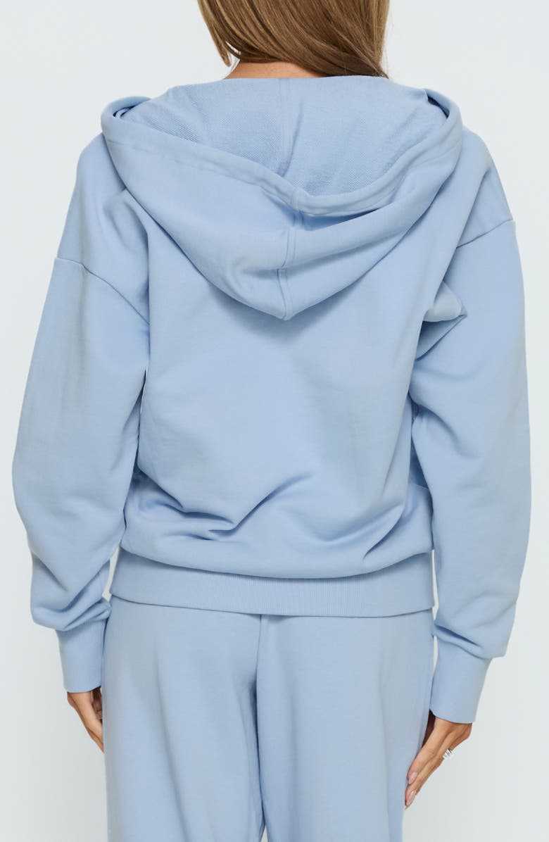 Princess Polly All Day Full Zip Hoodie, Alternate, color, Blue