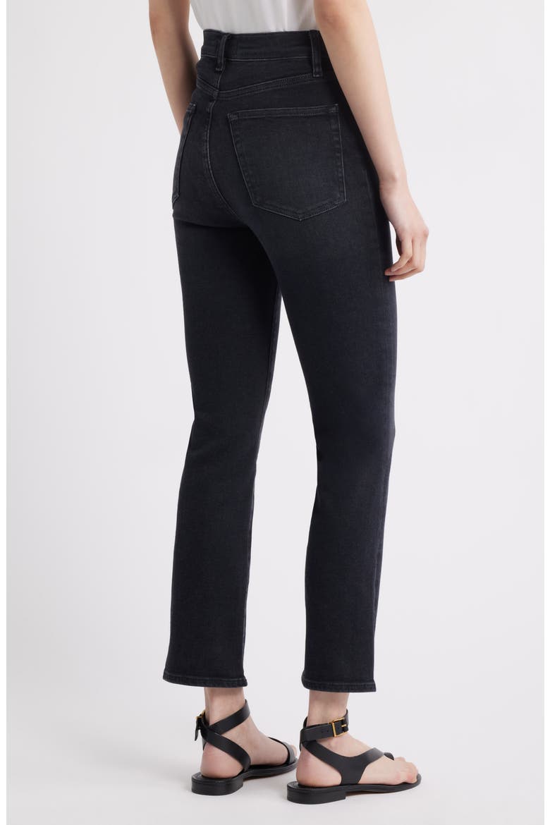 The Pencil Crop High Waist Ankle Slim Straight Leg Jeans, Alternate, color, ULTRA