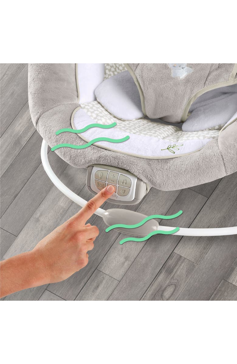INGENUITY InLighten Baby Bouncer Seat with Light Up Toy Bar, Alternate, color, Twinkle Tails