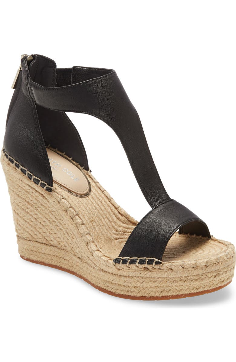 Kenneth Cole New York Olivia T-Strap Wedge Sandal, Main, color,