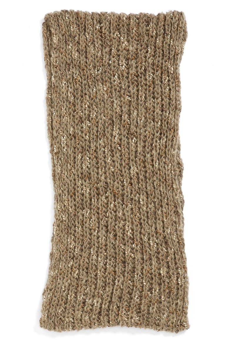 Twist Marled Knit Infinity Scarf, Alternate, color, TAUPE