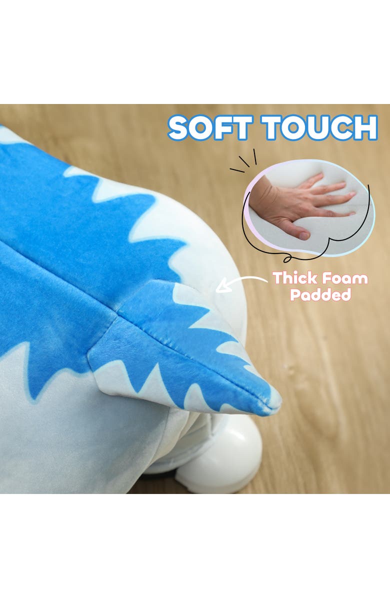 Qaba 6V Kids Electric Ride on Animal with Music, Forward, Alternate, color, Blue