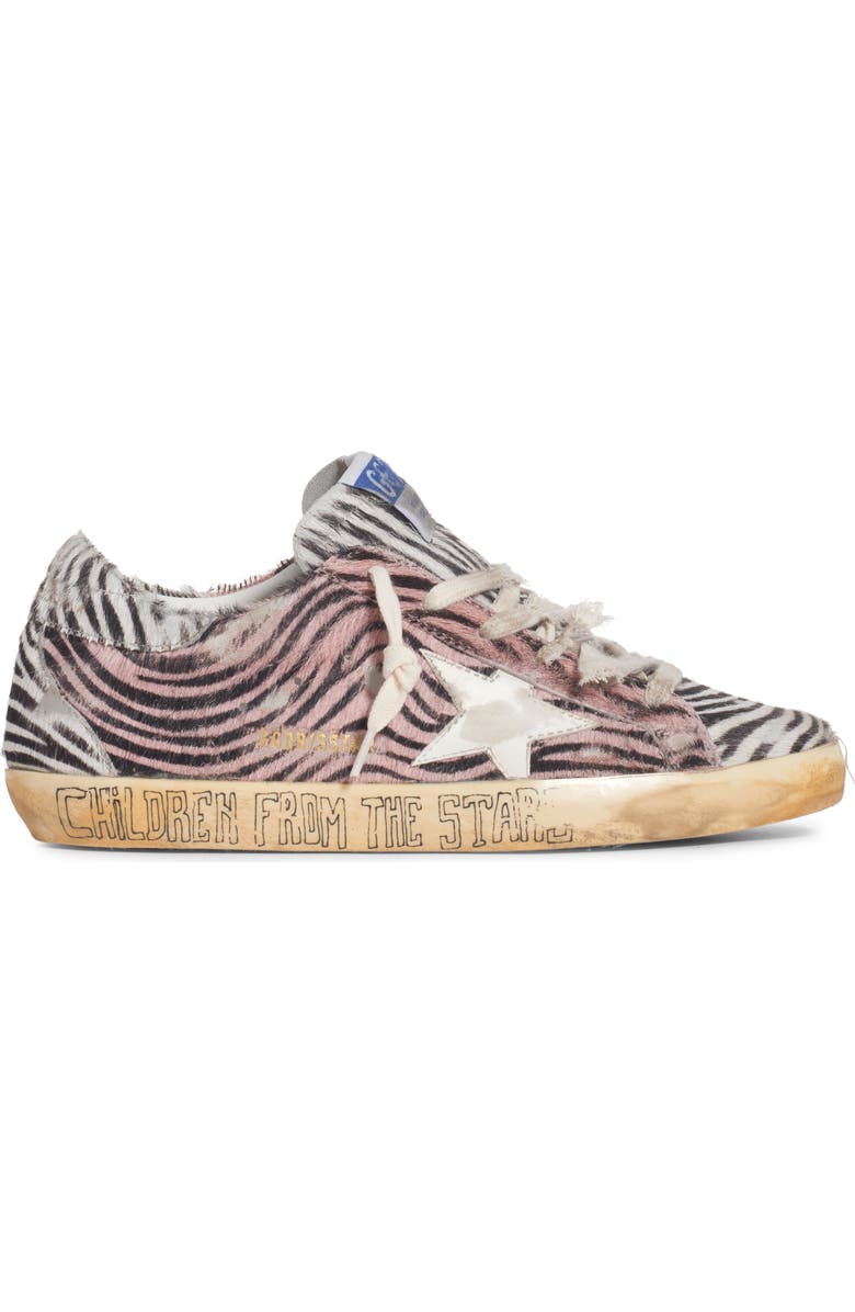 Golden Goose Super-Star Genuine Calf Hair Sneaker, Alternate, color,