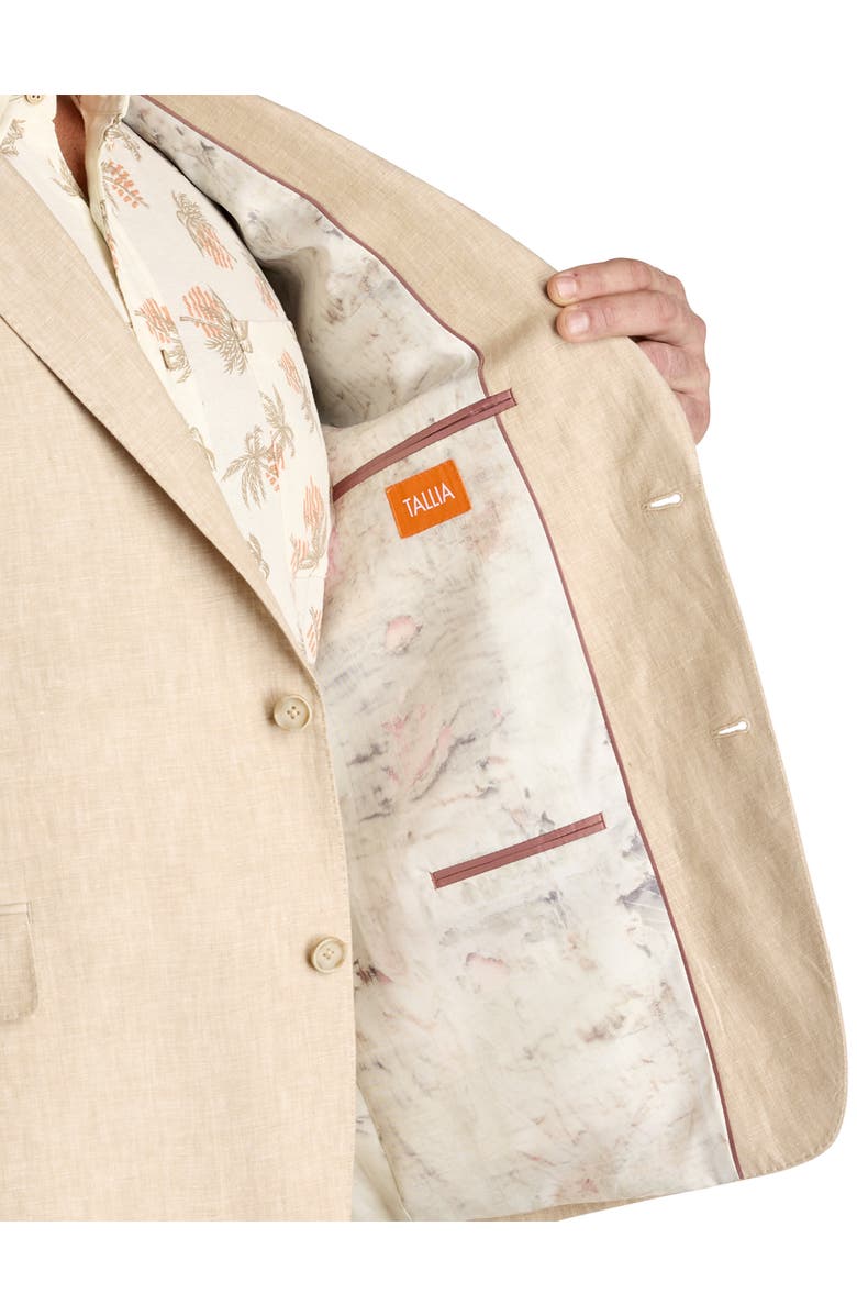 Tallia Big & Tall Linen Suit Jacket, Alternate, color, Tan