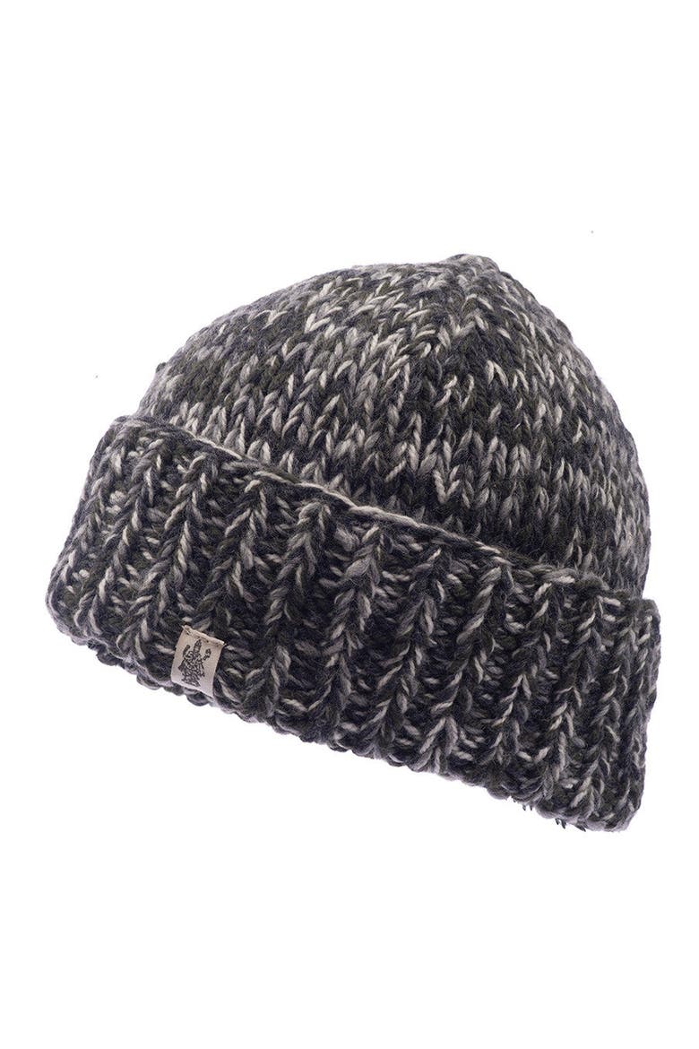 Marbled Rib Fold Beanie, Main, color, Army