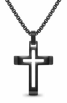 Cut Out Cross Pendant Necklace