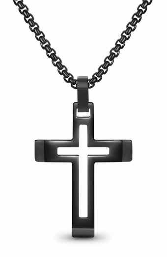 Cut Out Cross Pendant Necklace