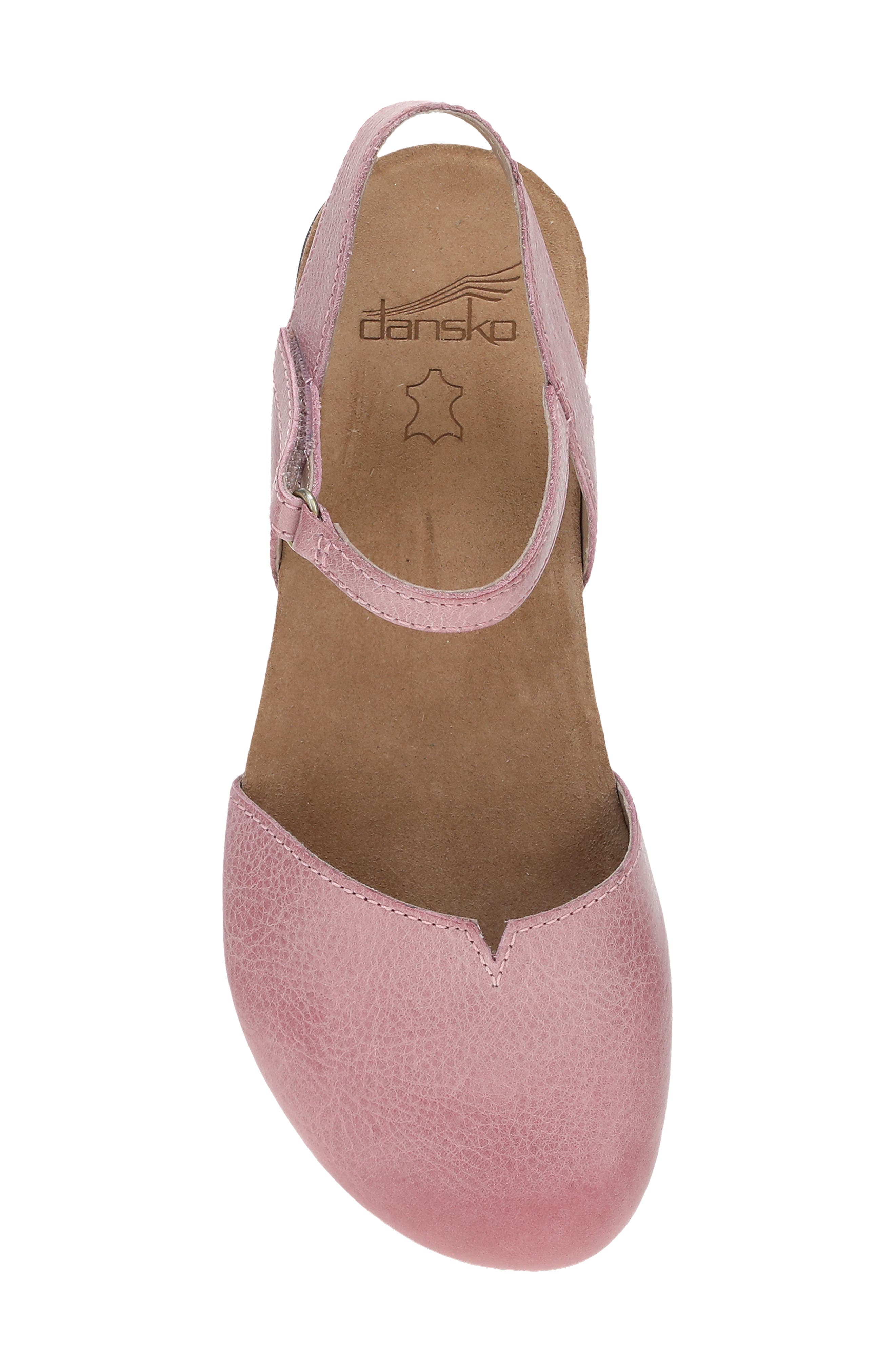Dansko Rowan Flat, Alternate, color, Pink