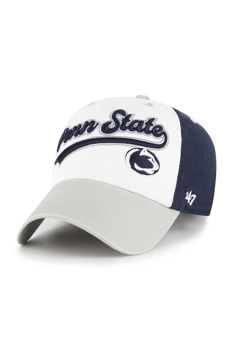 Youth '47  White Penn State Nittany Lions Scooter Clean Up Adjustable Hat, Main, color, White