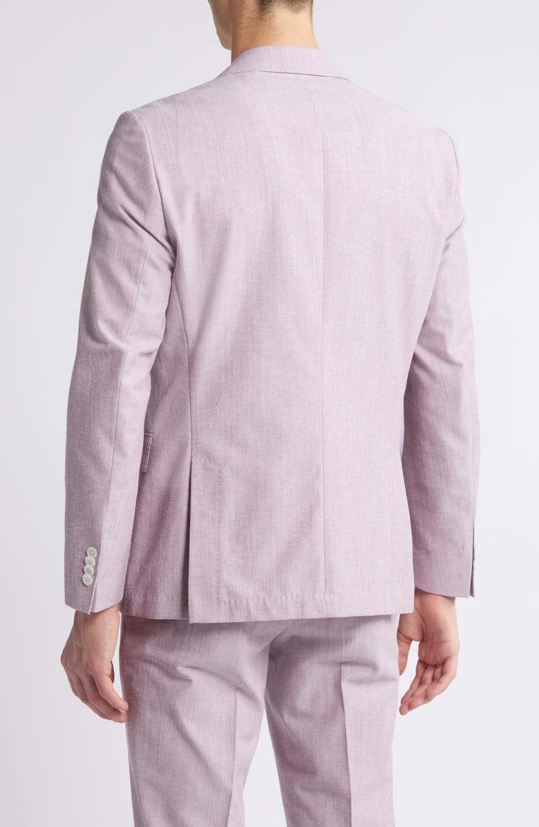 BOSS Hutson Mélange Cotton & Wool Blend Sport Coat, Alternate, color, Dk Rd