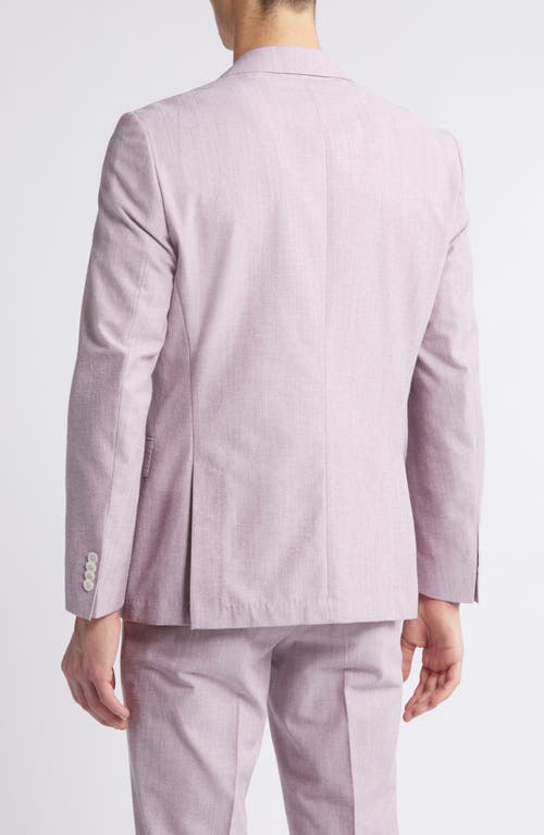 Hugo Boss Boss Hutson Mélange Cotton & Wool Blend Sport Coat In Pink