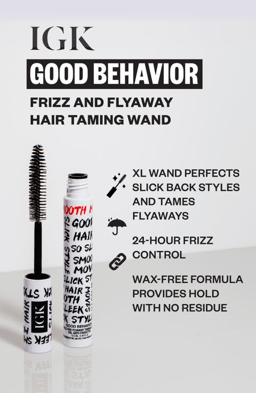 Igk Good Behavior Frizz And Flyaway Taming Wand In Transparent